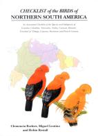 Annotated Checklist  Birds of Northern South America